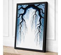 Branches Framing Light Canvas Wall Art Print 36x24 Inch