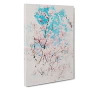 Branches Of A Cherry Blossom Watercolour Canvas Print | Gallery Wrapped 30mm Frame Wall Art | 30x20 inches | Ready to Hang | Modern Floral Picture | Living Room Bedroom Lounge Office