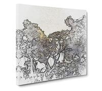 Branches of an Oak Tree Canvas Print | Gallery Wrapped 30mm Frame Wall Art | 20x20 inches | Ready to Hang | Modern Landscape Picture | Living Room Bedroom Lounge Office