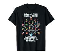 Branching Skill Tree | Houseplant Gamer Humor Design T-Shirt
