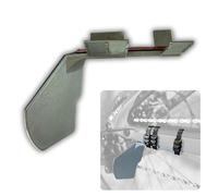 Branchy Protection, Universal Rear Bike Shift Protector | Recommended for MTB, Ebike, Enduro, DH, Gravel (Luxury Silver)