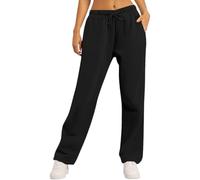 Brand 3/4 Joggers Women Summer Elastic Waist Joggers Uk Size 12 Straight Leg Loose Trousers For Women