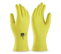 Brand 688-ldy9 - Glove Latex domestico Yellow 9