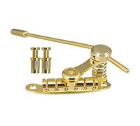 Brand Bridge Pull Plate Guitar Bridge 103 * 55 * 46.5mm 1pc Minimal Friction Precise Tuning LP Style Tailpieces(Gold)