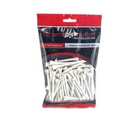 Brand Fusion Bamboo Golf Tees Bulk Pack 80 Pack - 83mm Eco-Friendly Biodegradable Wooden Tees - Strong & Durable Standard Golf Tees