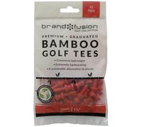 Brand Fusion Graduated Biodegradable Bamboo 31mm Golf Tees, Eco Friendly