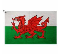 BRAND FUSION TRI FOLD FLAG GOLF TOWEL - WALES