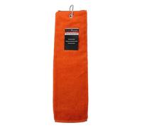 Brand Fusion Tri-Fold Velour Golf Towel (Orange)
