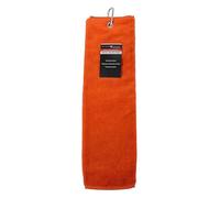 Brand Fusion Tri-Fold Velour Golf Towel (Orange)