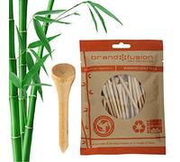 Brand Fusion Unisex Bamboo Golf Tees, Beige, 83mm UK