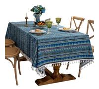 Brand-gangdiude Bohemian Style Tablecloth Vintage Ethnic Pattern Rectangular Table Cover for Dining Room,Kitchen,Coffee Shop,Home Party&Daily Use