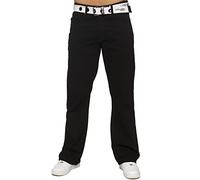 BRAND KRUZE Mens Jeans Bootcut Pants KZ115 Flared Wide Leg Denim Trousers All Waist Sizes BLK 38 R