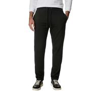 BRAND KRUZE Mens Joggers Casual Cotton Straight Leg Open Hem Regular Fit Jogging Trousers with Pockets (UK, Alpha, L, Regular, Regular, Black)