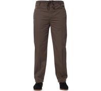 BRAND KRUZE Mens Relaxed Regular Fit Elasticated Rugby Trouser Pants Casual Work Trousers Big Waist Coffee 48W / 27L