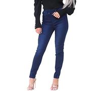 BRAND KRUZE Womens Skinny Jean Jeggings High Rise Stretch Denim Jeans Leggings KZL109 Jeggings Dark Blue 10