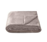 Brand Lab Fleece Plain Blanket Silver Grey (200Cm X 150Cm)