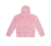 Brand Lab Men's Fluffy Fleece Hoodie in Baby Pink | Size: Medium Brand Lab Baby Pink M