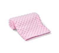 Brand Lab Minky Embossed Blanket Light Pink (One Size)