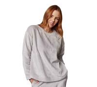 Brand Lab Women's Plush Fleece Sweatshirt in Silver | Size: 8-10 Brand Lab Silver 8-10