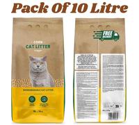 Brand Lifelong Corn Cat Litter 10L-25L 100% Natural Clumping Highly Absorbent UK