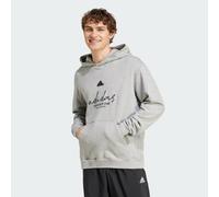 Adidas Brand Love French Terry Hoodie Grey S / Regular Men
