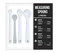 Brand Measuring Spoon, 5 Pieces Set, 1.0 grams Exact Dosing Aid for Milligrams, Accurate Dosage