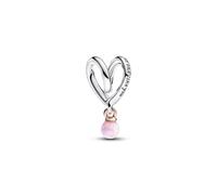 Brand Mum Bicolor Wrapped Heart Charm 783242C01