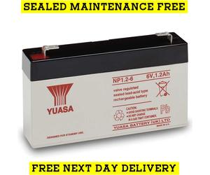 Brand New 6Volt 1.2ah/1.3ah Re-chargeable Battery RESPONSE Alarm Bell Box