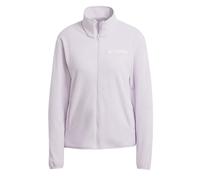 adidas Women's Terrex Multi Essentials Full Zip Fleece Jacket, silver dawn, L