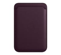 Apple Leather Wallet with MagSafe for iPhone - Dark Cherry