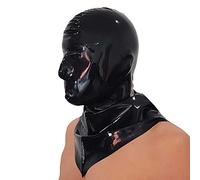 Brand New Black Latex Rubber Gummi Hangman´s Hood Mask HOT (one Size)
