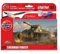 Brand New Boxed Airfix A55003 1:72nd Scale Sherman Firefly Tank Starter Set.