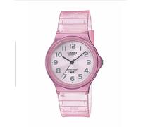 BRAND NEW BOXED UNISEX CASIO WATCH MW-24S TRANSPARENT ANALOGUE RESIN BAND