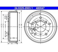 Brand New Brake Drum For VW LT 75-96 281609617