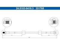 Brand New Brake Hose For BMW 5 95-03 34301165249