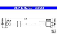 Brand New Brake Hose For BMW 5 96-04 34301165075
