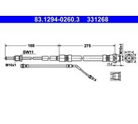 Brand New Brake Hose For BMW Z4 06-08 34306762580