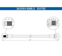 Brand New Brake Hose For Volvo XC90 02-14 30637472