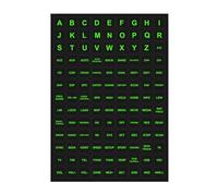 Brand New Car Button Stickers, Center Console Bright Stickers - Waterproof Glow in the Dark Car Stickers, Auto Interior Accessories for Boat Trailer Car Control GPS, Circuit Panel Labels, Night Safety