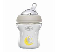 Brand New Chicco Natural Feeling Slow Flow Safe Bottle Glass for Baby Feeding