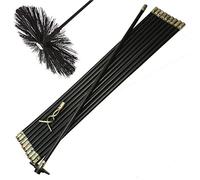 BRAND NEW CHIMNEY BRUSH & DRAIN ROD SWEEP SWEEPING SET
