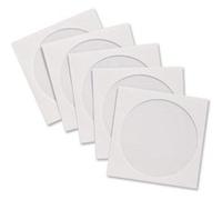 Brand New. Compucessory CD Sleeve Envelopes Paper with Window W126xH126mm White Ref 442439 [Pack 50]
