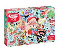 Jumbo, Falcon Contemporary - Christmas Wishes, Christmas Jigsaws, 1000 Pieces for Adults