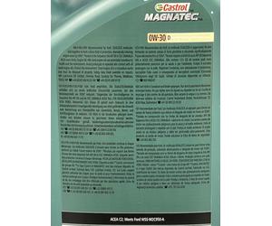 BRAND NEW FORD CASTROL 0W30 1L MAGNATEC OIL ECO BLUE ENGINES 15D5FD 1 LTR