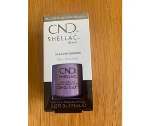 Brand New & Genuine CND Shellac 7.3ml -Shade Live Love Lavender