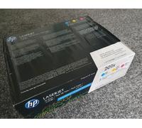 HP Original LaserJet Toner Cartridges 201X – Cyan/Magenta/Yellow High Yield (3-pack)