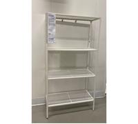 Brand New IKEA BAGGEBO Shelving Unit White Metal Bookcase Storage Rack 60x116 cm