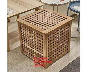 Brand New Ikea HOL Storage/Side Table,Acacia,2 sizes in stock,98x50cm OR 50x50cm