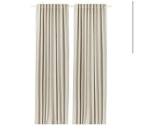 Brand New IKEA VILBORG Room darkening curtains, 1 pair, BEIGE ,145x300cm