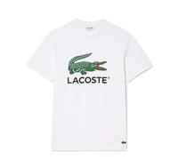 BRAND NEW Lacoste Cotton Jersey Signature Print T-Shirt White